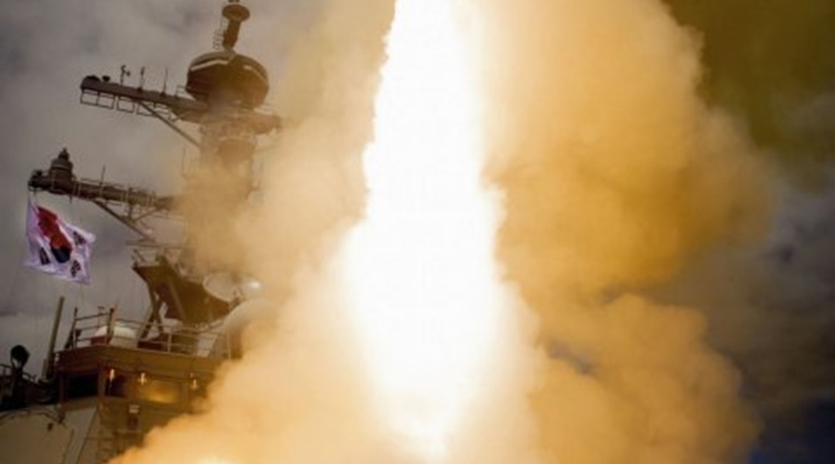 An SM-2 missile being launched from Republic of Korea Navy  KDX-3-class destroyer 
        
         during an exercise. The US DSCA announced on 17 May that the US State Department has approved the sale of up to 94 additional SM-2 Block IIIB ...