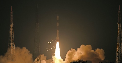 India's PSLV-C46 launch vehicle put RISAT-2B, a radar-imaging Earth-observation satellite, into orbit on 22 May.