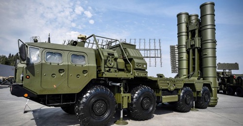 A Russian S-400 system on display near Moscow in 2017. Turkey looks set to proceed with procuring S-400s despite the threat of US sanctions.