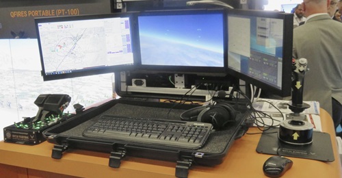 The instructor operator station of the reconfigured QuantaDyn QFires PT-100 system.
