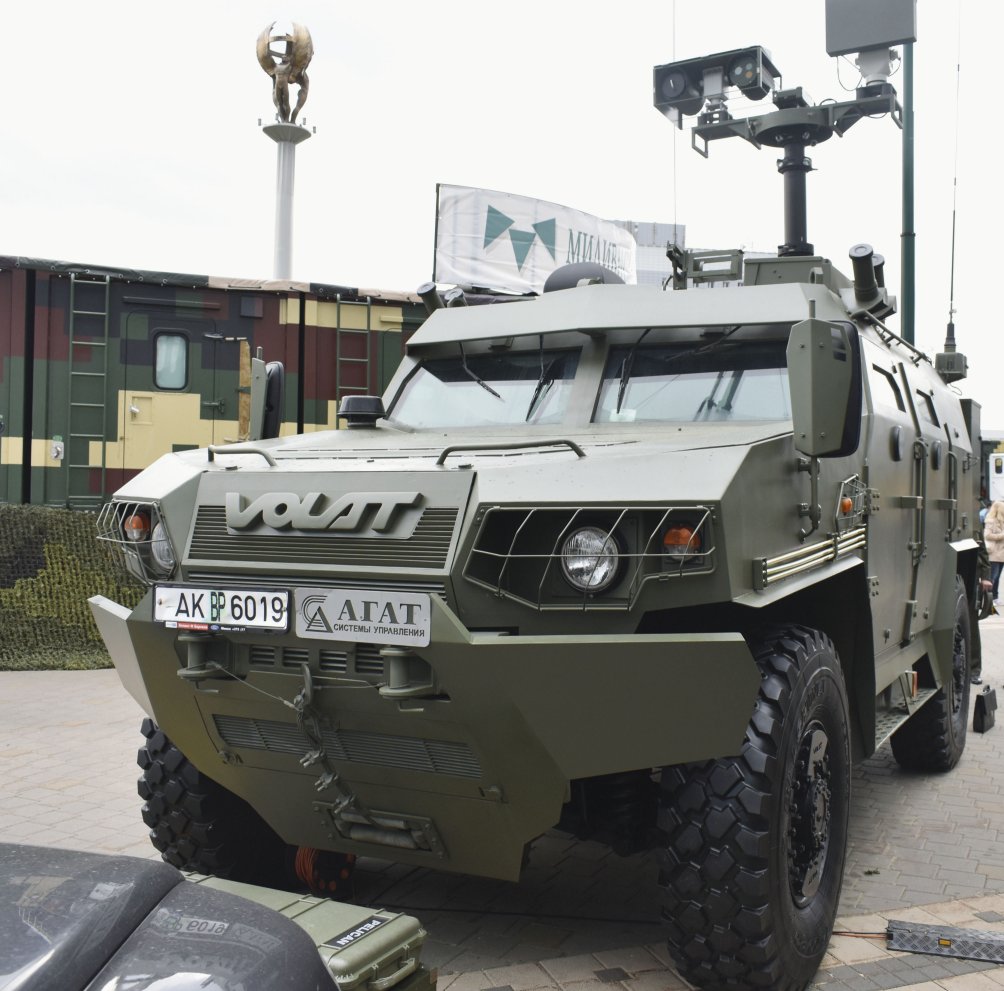 The new BRDM-4B electronic intelligence vehicle seen at MILEX 2019. (Dmitry Fediushko)