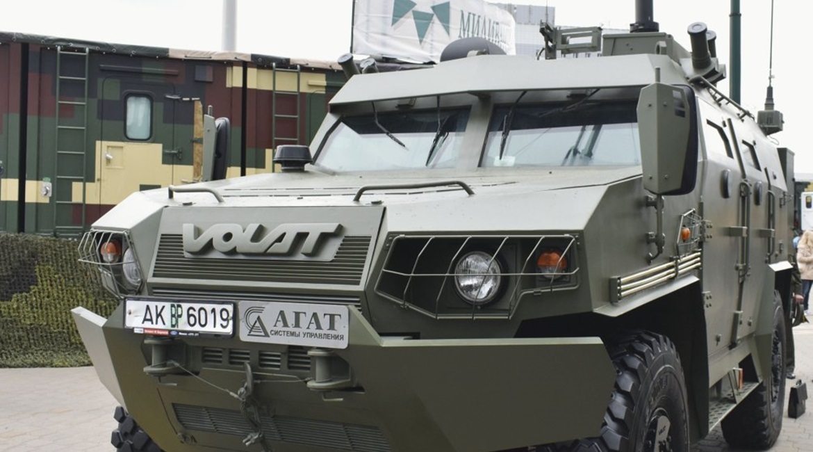 The new BRDM-4B electronic intelligence vehicle seen at MILEX 2019.