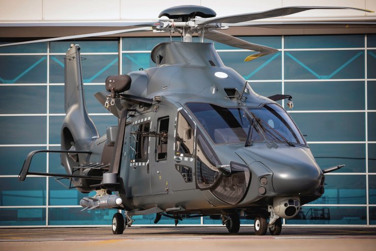 A mock-up of the H160M helicopter that has been developed for the French armed forces' HIL programme. (Airbus Helicopters)