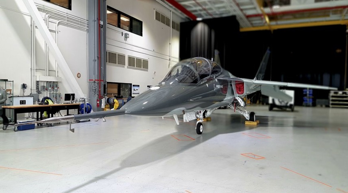 Seen at Boeing's St Louis plant in the United States, the T-X aircraft is billed by Boeing and its Saab partner as being a strong prospect for the international trainer and light fighter market. Both companies have projected sales in the region of 2,60...