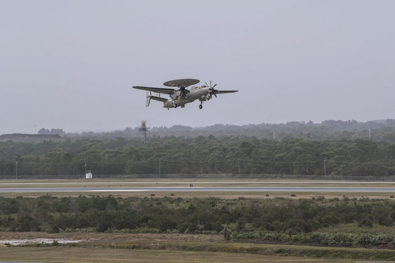 In December 2018 the JASDF performed training flights on the E-2D Advanced Hawkeye. Northrop Grumman delivered the first such aircraft to the JASDF on 29 March 2019. (Northrop Grumman)