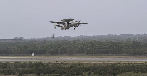 In December 2018 the JASDF performed training flights on the E-2D Advanced Hawkeye. Northrop Grumman delivered the first such aircraft to the JASDF on 29 March 2019.