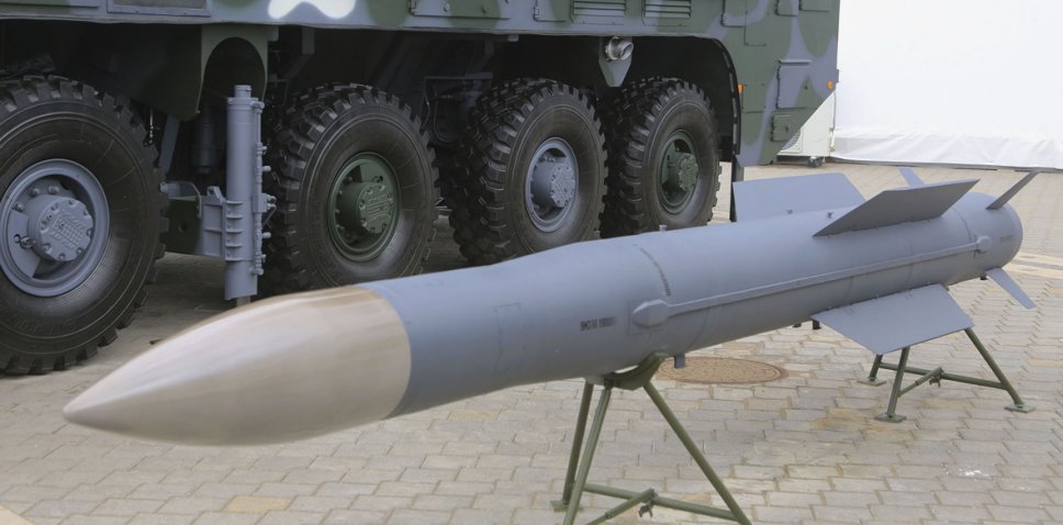 The OKB TSP SP prototype 9M318 interceptor for the BUK family of surface-to-air missile systems, shown at the 2019 MILEX Defence Exhibition in Minsk, Belarus, in May. ( N Novichkov)