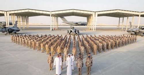The first five of 36 aircraft ordered for the QEAF were received by the Emir of Qatar, Sheikh Tamim bin Hamad Al Thani, during a ceremony at the newly completed Dukhan Airbase on 5 June.