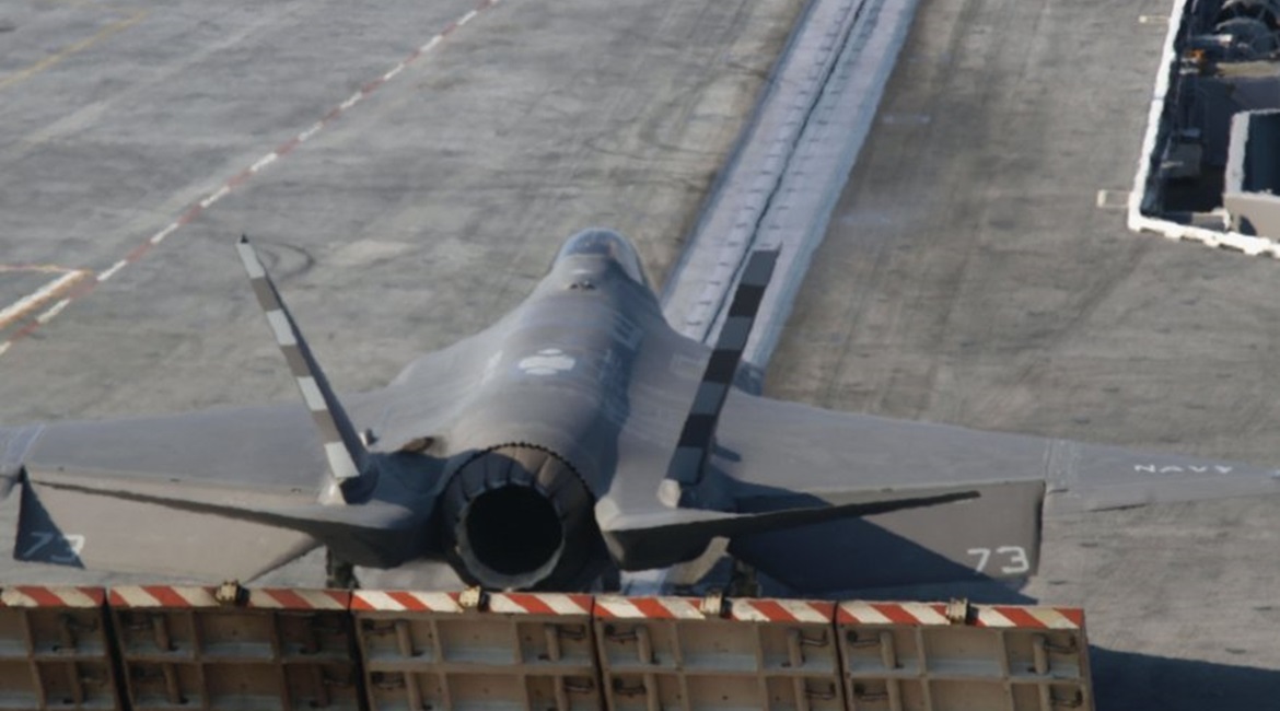 F-35C Joint Strike Fighter tests aboard carriers highlighted a need for modifications to jet-blast deflectors and other equipment or systems.