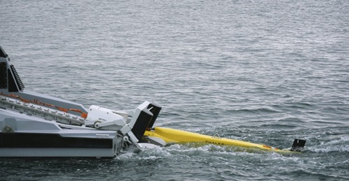 The TSAM towed body being launched from 
        
        .