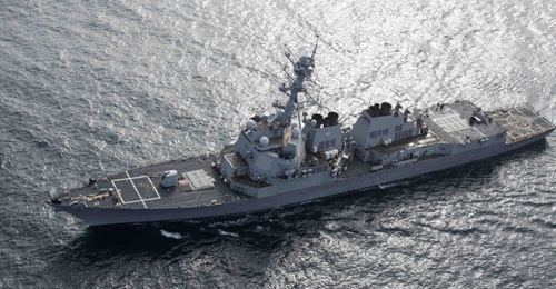 The USN sent a second guided-missile destroyer, USS 
        
         (DDG 87), to the Gulf of Oman.