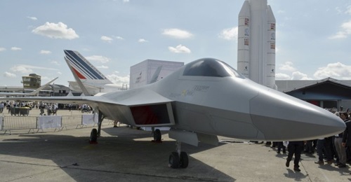 A full-scale mock-up of the Turkish Fighter was unveiled on the first day of this year's Paris Air Show.
