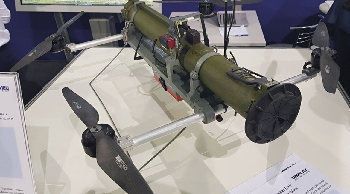 The Soaring Tube can be configured as a weaponised UAS as seen here, or used to carry stores.