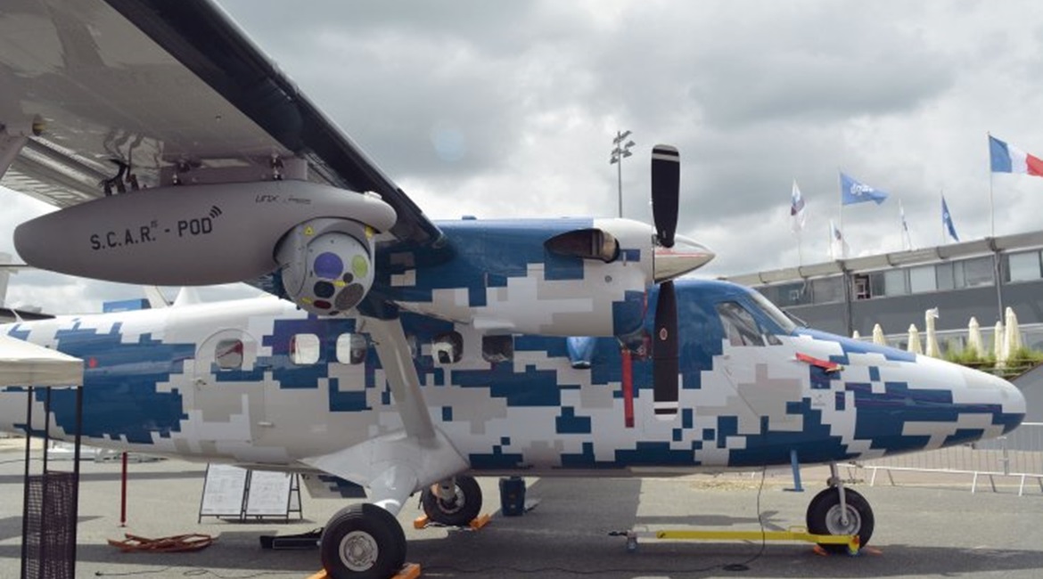 The Viking Twin Otter Guardian 400 is fitted with the Airborne Technologies SCAR pod.
