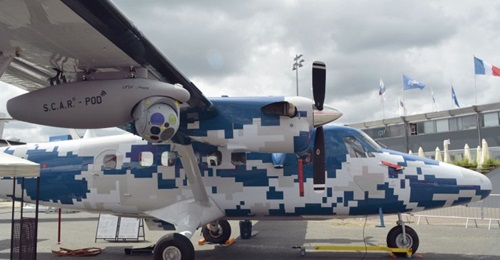The Viking Twin Otter Guardian 400 is fitted with the Airborne Technologies SCAR pod.