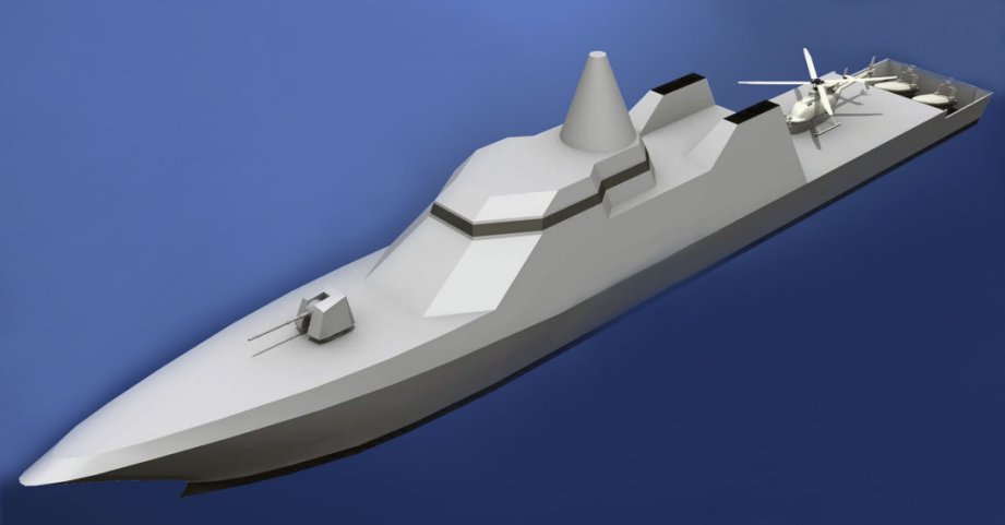 Japan's Mitsui E&S Shipbuilding Co unveiled during the 2019 Maritime/Air Systems & Technologies Asia  exhibition near Tokyo, which was held from 17 to 19 June, its design proposal to meet the JMSDF’s  plans for 12 OPVs. (Mitsui E&S Shipbuilding Co )