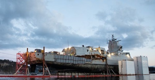 Norway has confirmed that the Fridtjof Nansen-class frigate KNM 
        
         is beyond economic repair after colliding with the tanker Sola TS on 8 November 2018 and will be scrapped.