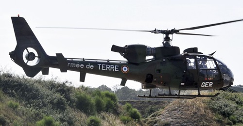 A French Army Gazelle was shot down during operations in North Africa, although all three personnel onboard were immediately rescued.