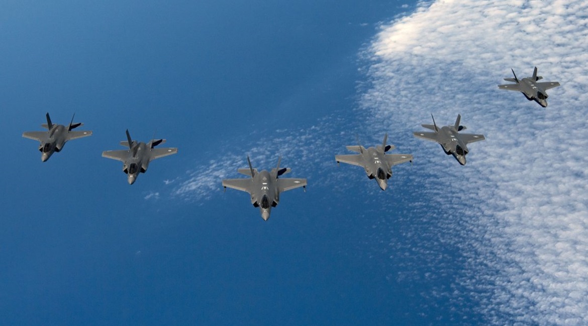 F-35s from Israel, the UK, and the US came together for a first trilateral training exercise on 25 June.