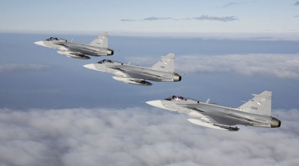 Saab, which delivered a fleet of Gripen multirole combat aircraft to Thailand from 2011 (pictured), is one of several foreign companies to have expressed interest in engaging with the country's Eastern Economic Corridor development plan.