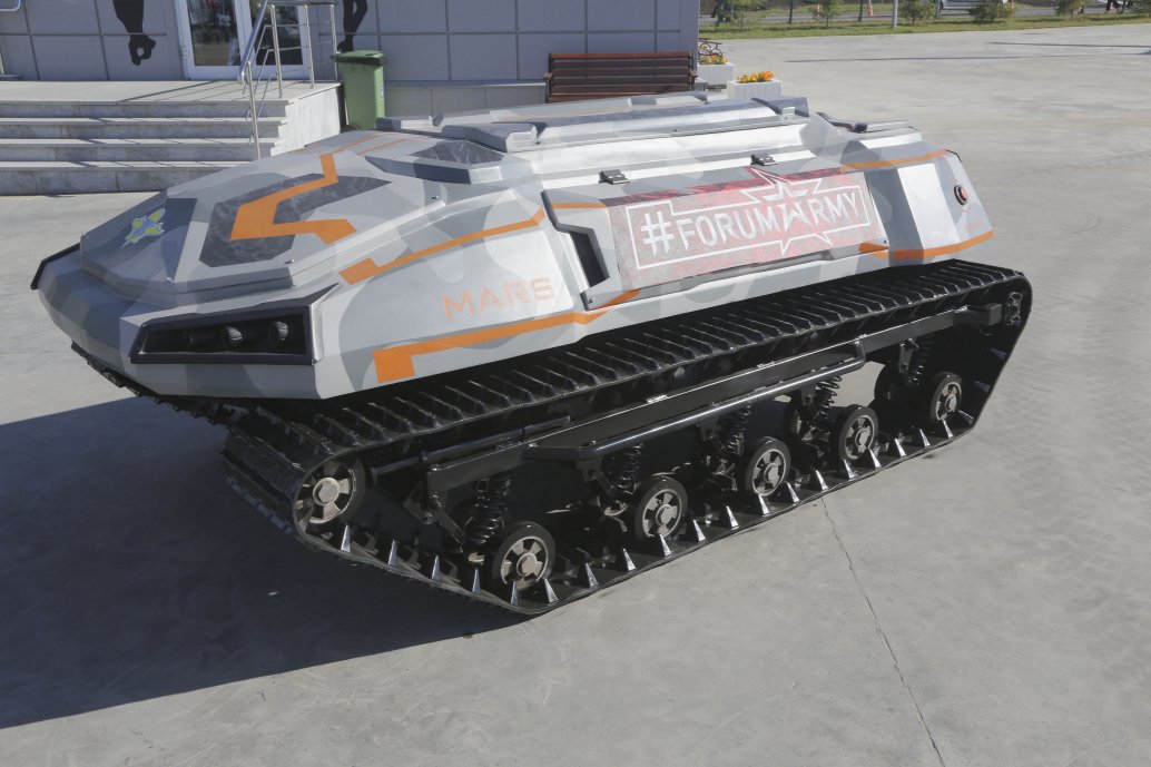 The Mars A-800 unmanned ground vehicle can be airdropped. (Nikolai Novichkov)