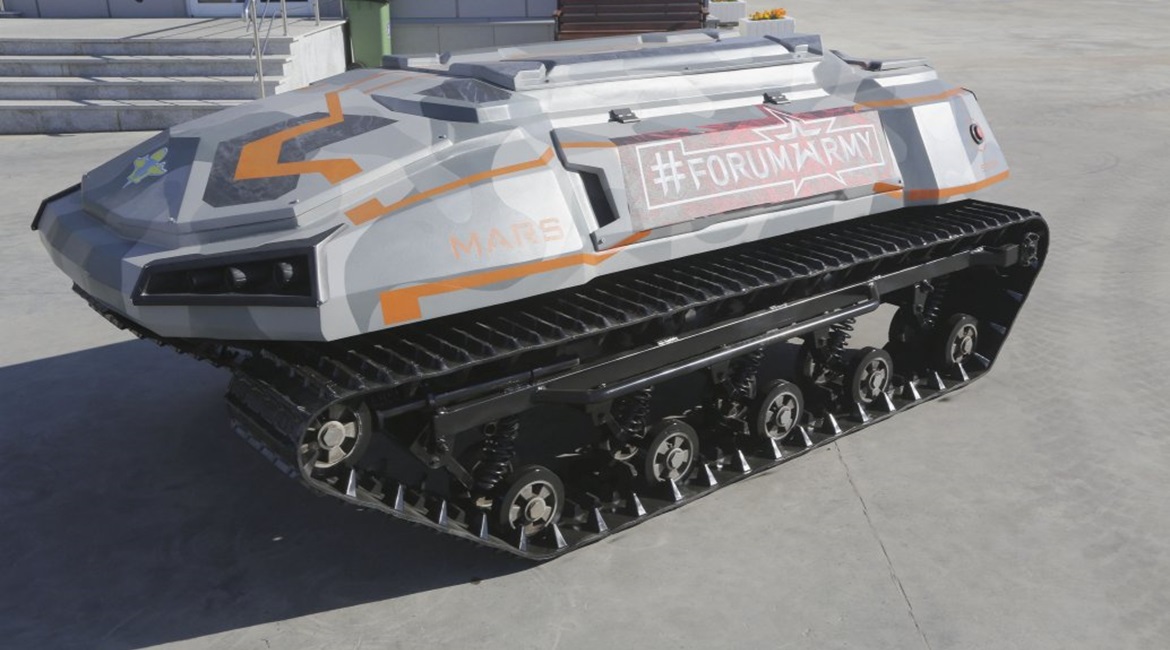 The Mars A-800 unmanned ground vehicle can be airdropped.