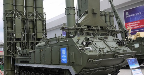 Almaz-Antey Air and Space Defence Corporation presented a new transporter, erector, launcher and radar (TELAR) vehicle designated as the 9A383E at Army 2019.