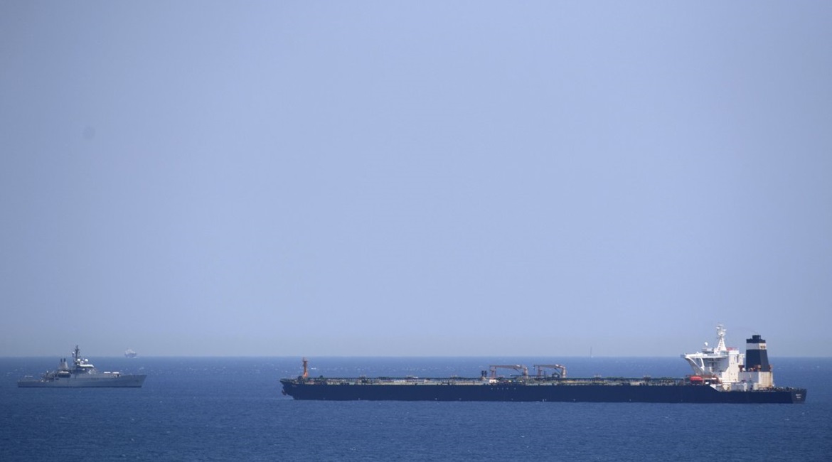 is seen anchored off Gibraltar next to the survey ship HMS 
        
        .