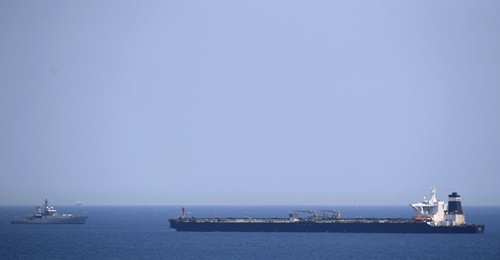 is seen anchored off Gibraltar next to the survey ship HMS 
        
        .