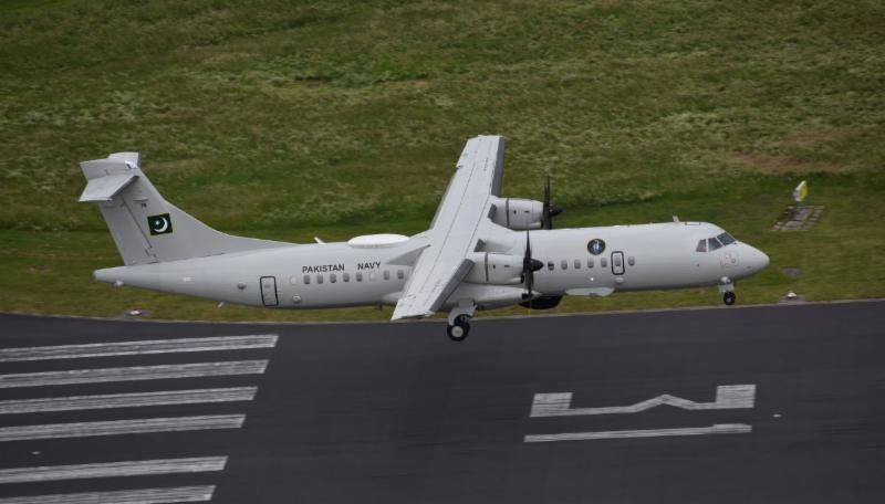 The Pakistan Navy received in late June the second of two ATR-72 twin-engine turboprops converted into MPAs (seen here). (Rheinland Air Service)