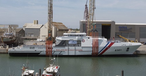 was craned into the water at OCEA's Les Sables d'Olonne shipyard on 17 July.