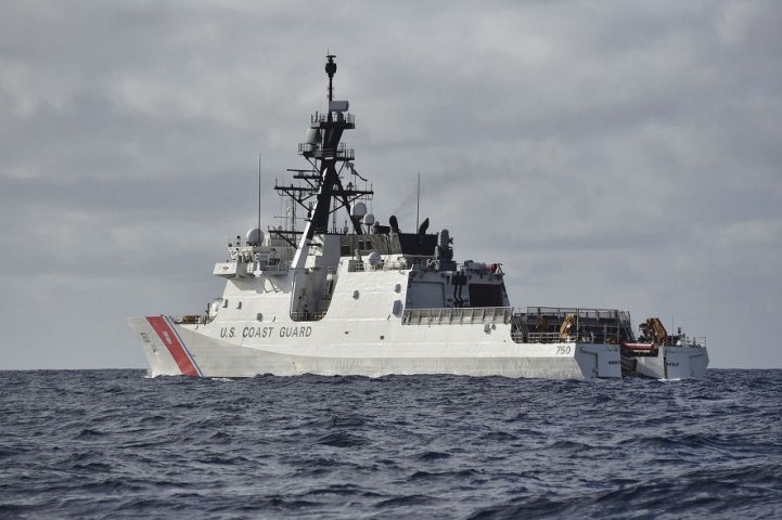 
        The USCG cutter, USCGC
        Bertholf
        . The ship has been deployed to support US Seventh Fleet's activities in the Indo-Pacific.
       (US Pacific Fleet)