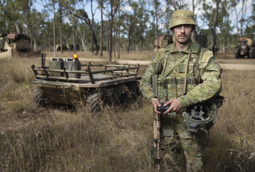 The Australian Army has tested the six-wheeled Mission Adaptable Platform System unmanned ground vehicle at the Shoalwater Bay Training Area in Queensland during Exercise ‘Talisman Sabre’ 2019. (Australian DoD)