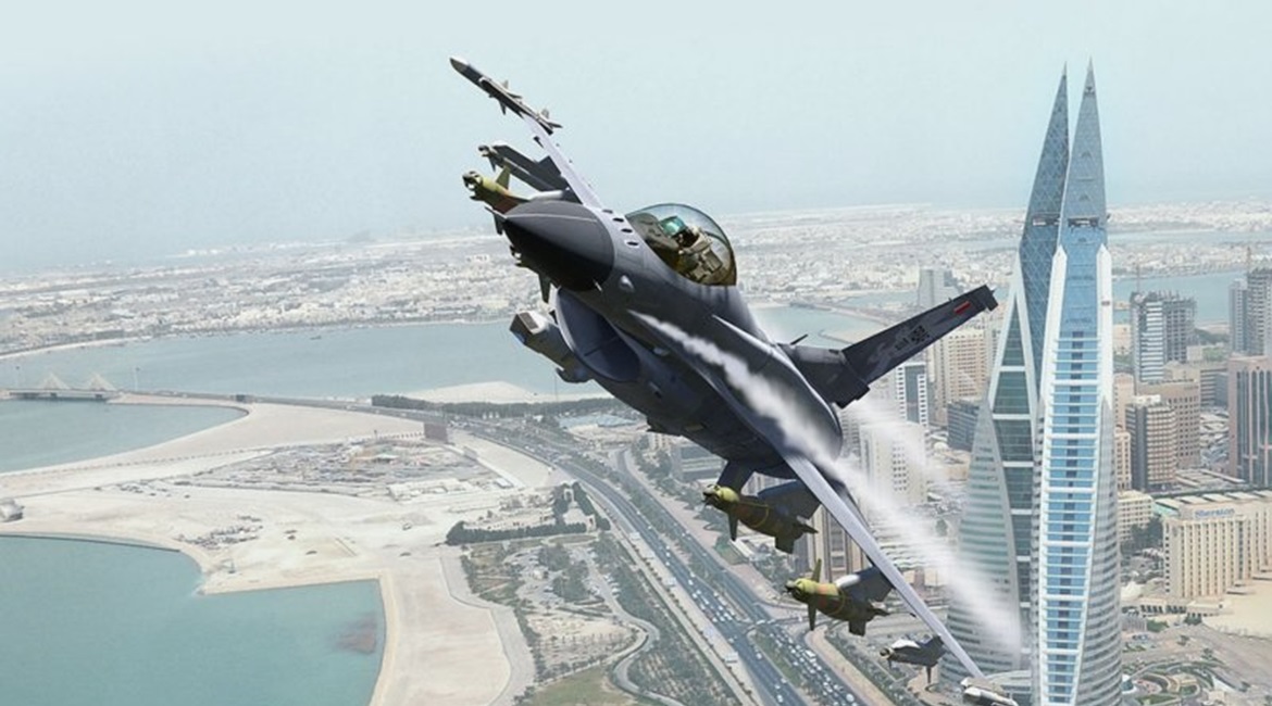 An artist's illustration of the Lockheed Martin F-16V Block 70 combat aircraft as it will appear in Bahraini service. Slovakia is to acquire 14 such aircraft, including a pair of twin-seat trainers, to be delivered by early 2024.