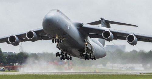 The US Air Force is short on airlift capacity provided by aircraft such as the Lockheed Martin C-5M Super Galaxy, raising concerns over how the USAF would perform in the Pacific if war broke out in the region.