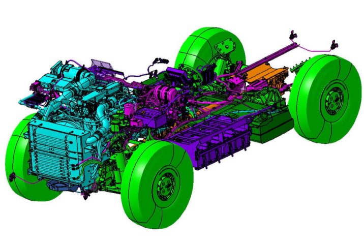 Texelis is responsible for all of the Serval’s mobility aspects, including power pack, driveline, and suspension.  (Texelis)