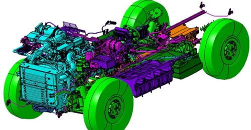 Texelis is responsible for all of the Serval's mobility aspects, including power pack, driveline, and suspension.