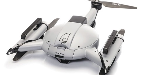 The AtlasPRO unmanned aerial vehicle (UAV) used in the company's MESH capability is approximately 50 cm in diameter and weighs 1.7 kg including battery and payload.