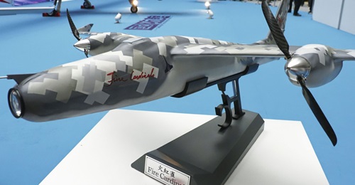 The Fire Cardinal mini-unmanned aerial vehicle can be equipped with an explosive payload, although it is currently being used to test AI-enabled target acquisition and targeting technologies.