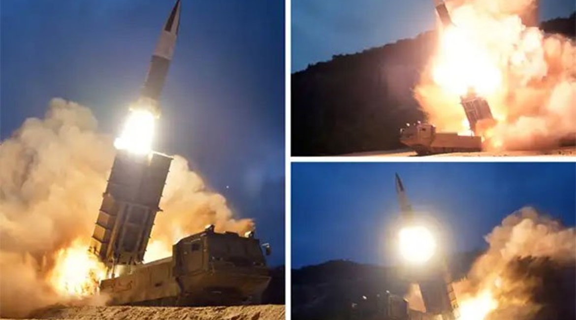 The two missiles test-fired by North Korea on 10 August flew about 400 km and reached an altitude of about 48 km before falling into the East Sea, according to South Korea's JCS.