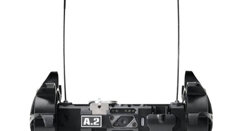 The Throwbot 2 in its standard configuration. It is available in three different configurations for search and reconnaissance applications.