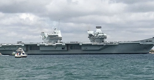 The RN aircraft carrier HMS 
        
         sailed from Portsmouth on 30 August for its 'Westlant 19' operational trials off the east coast of the US.