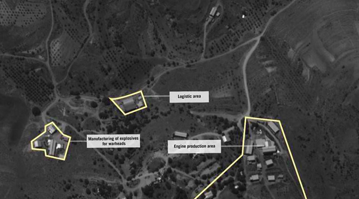 The IDF released a satellite image on 3 September showing an alleged Hizbullah missile production facility in the Beqaa Valley.