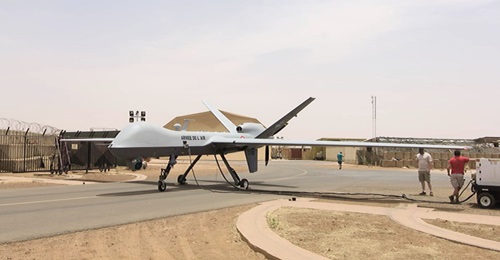 France has deployed three MQ-9 Reapers in Niamey, Niger.