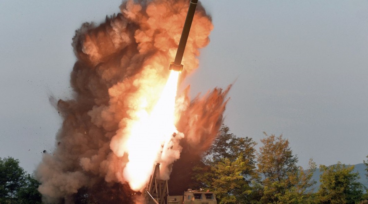 North Korea test-fired its 'super-large' MRL system again on 10 September.