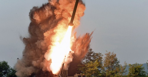 North Korea test-fired its 'super-large' MRL system again on 10 September.