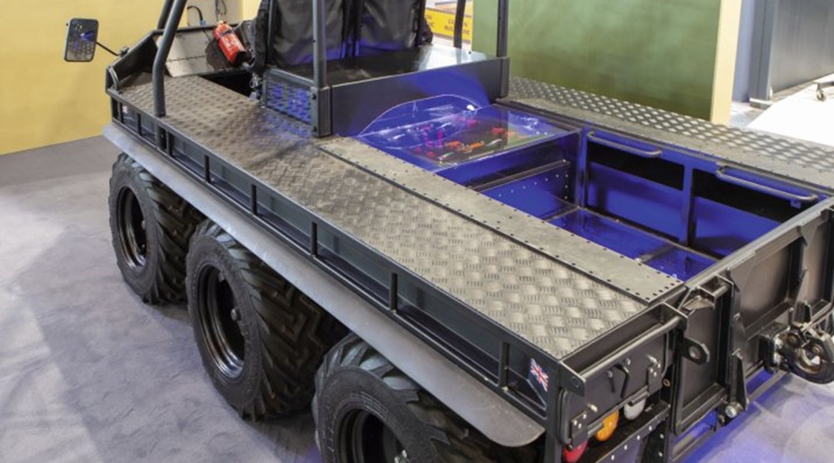 Supacat has showcased an optionally manned variant of its All Terrain Mobility Platform.