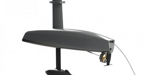 The SeaDrix autonous ASW surveillance system combines SEA's KraitArray acoustic sensor with iXblue's DriX USV.