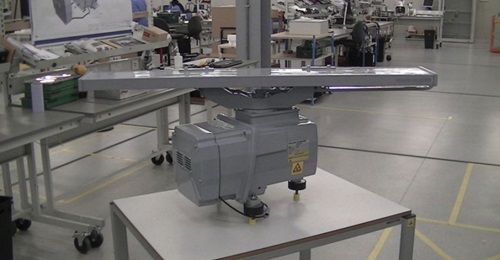 The Hensoldt Mk5 SharpEye on display at DSEI in London.
