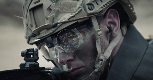 SmartEye is a C2 display integrated into ballistic eyewear to provide soldiers with an augmented reality display of the battlefield.